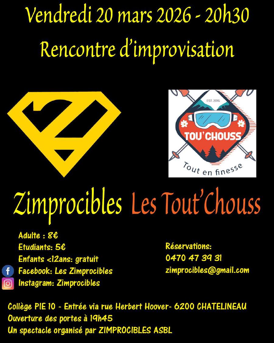 Les Zimprocibles reçoivent les Tout'Chouss