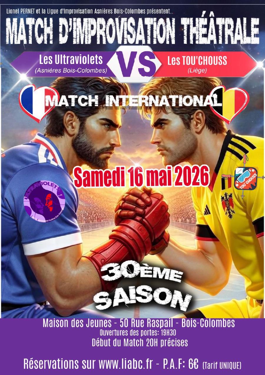 Les Ultraviolets vs Les Tou’Chouss (affiche)